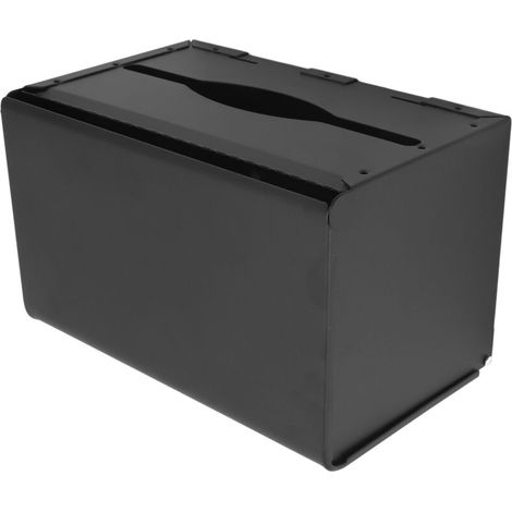 Toilettenpapierhalter mit Ablage – Hergestellt aus wasserfestem Aluminium in Raumfahrtqualität – Wandhalterung für Rollen – Ideal für Bad und Küche (Schwarz) (1/5)