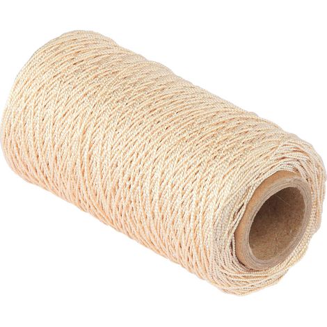 Cordón de seda decorativo beige 10dkg Vorstahl (1/3)