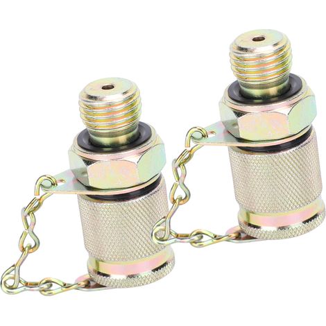 Adaptateur hydraulique de test 2 pièces, raccord flexible haute pression M10x1 vers M12x1.25, coupleur pour point de mesure (1/5)