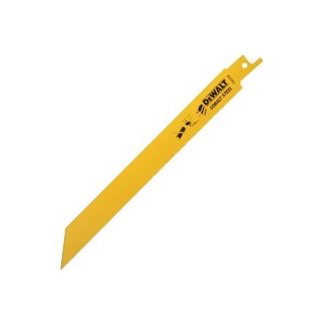 Lame cobalt 203 mm métal DEWALT pour scies sabre coupe rapide - 5 pièces - DT2353