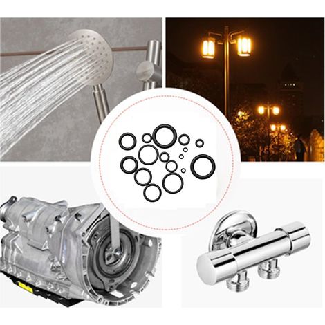 Kit de 225 juntas tóricas de goma, 18 tamaños, kit de herramientas de juntas tóricas de goma para compresor de aire acondicionado de coche con caja de plástico - 3