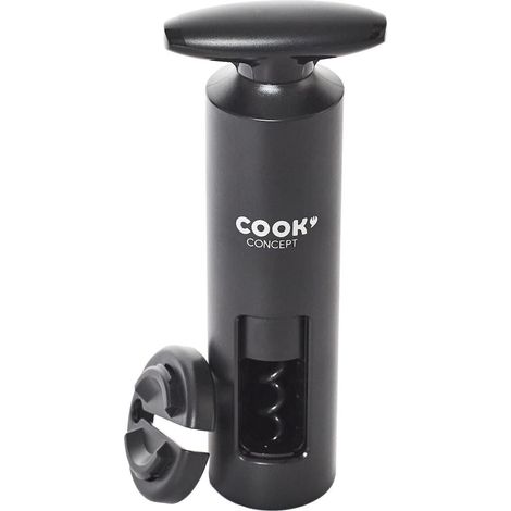 Ouvre-bouteille simple en plastique noir - Tire bouchon noir (1/4)