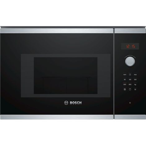 Bosch BEL523MS0 Serie 4 Forno a microonde da incasso 20 L 800 W Grill 1000 W Display LED 8 programmi (38x60x32 cm) colore Nero (1/9)