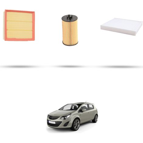 Kit tagliando 3 filtri compatibile con Opel Corsa D 1.4 16v 74kw Dal 2010 (1/5)