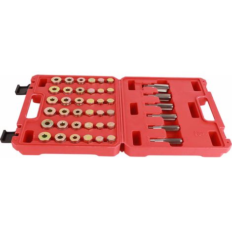 Kit de réparation de filetage de carter d'huile 114 pièces, outil pour bouchon de vidange de boîte de vitesses, M13 M15 M17 M20 M22 (1/5)
