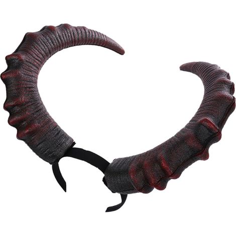 Braunes PU-Teufelshorn-Stirnband für Cosplay und Partys  Halloween-Atmosphäre, Cosplay-Stirnbänder, Halloween-Haaraccessoires, Fotografie und Festivals (1/5)