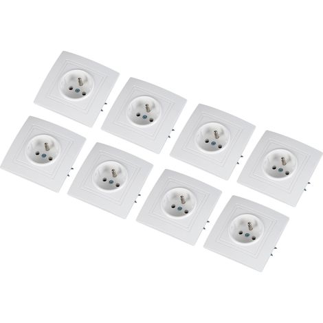 Prise murale 16A 220V standard français, 8 pièces pour maison, bureau, hôtel (1/5)