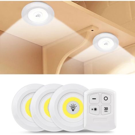 Projecteur LED, lot de 3, avec télécommande, pour mettre en valeur les plafonds, les jardins, les façades ou les espaces extérieurs.-AquaForge (1/5)