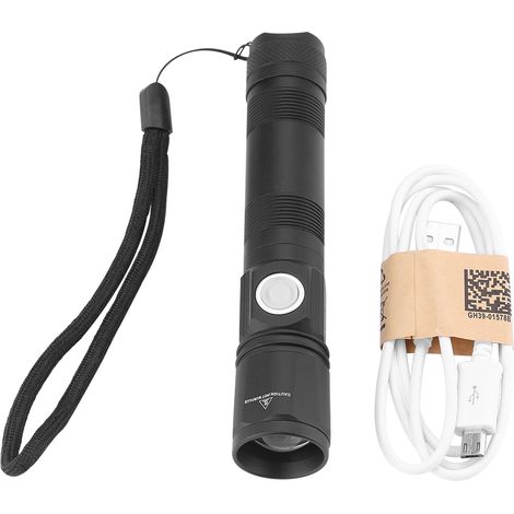 1 Lampe torche LED T6, étanche, télescopique, zoom, 3 modes, extérieur(Q3 : Nouveaux produits pour le mois d'août) (1/5)