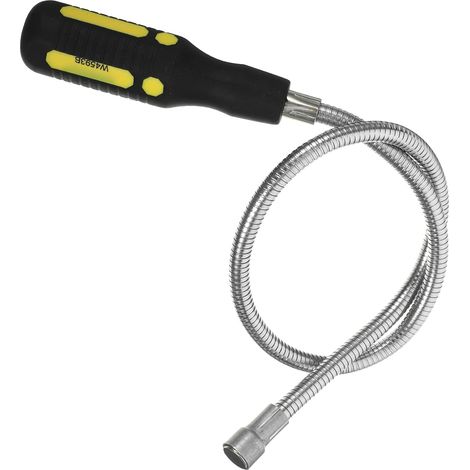 Outil de Ramassage Magnétique Flexible Aimant Puissant, Magnétique Télescopique Noir, Outil de Récupération pour Clés, Vis et Boulons, Usage Industriel et Couleur Aléatoire (1/5)