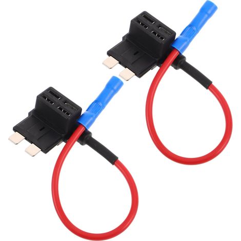 Kit de Porte-fusibles pour Voiture 2pcs en Métal et Plastique, Installation Pratique, Compatible Dash Cam et Boîte à Fusibles Moyenne pour Applications Automobiles (1/5)