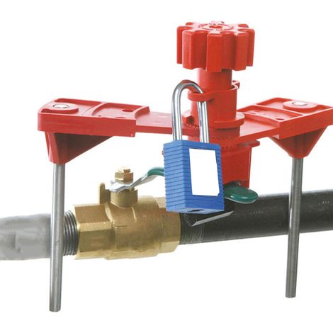 Vanne à bille multifonctionnelle universelle BD-F32 à double butée pour canalisation, poignée de verrouillage, étiquette d'isolation énergétique (1/5)