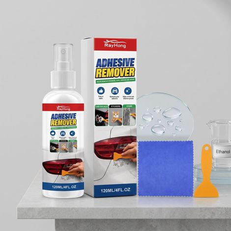 Aufkleberentferner für Autoaufkleber: Löst und entfernt Klebereste sauber und glatt, ohne den Lack zu beschädigen. – 120 ml + Spachtel 1 + Tuch 1 -- BIEMMEDUE (1/5)