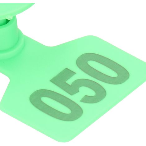 [Identificador de oreja de cerdo] PP+Cobre 40x50mm 100 bucles de identificación numerados (1/5)