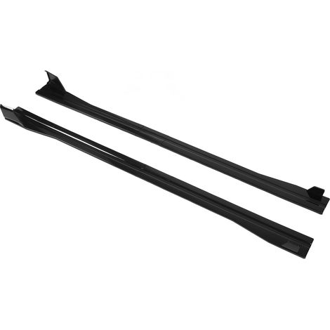 Bavettes latérales 2,2 m noir brillant, extensions de seuil de porte extérieur inférieur, spoiler pour A3 A4 A5 A6 A7 A8 Q3