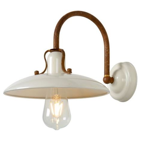 Applique Lucide Römer 1 luce metallo beige/marrone E27 60W (1/5)