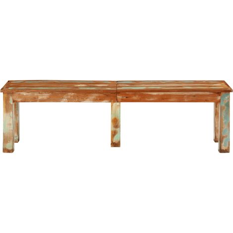 Banc 160x35x46 cm bois de récupération massif CFW213400 (1/5)