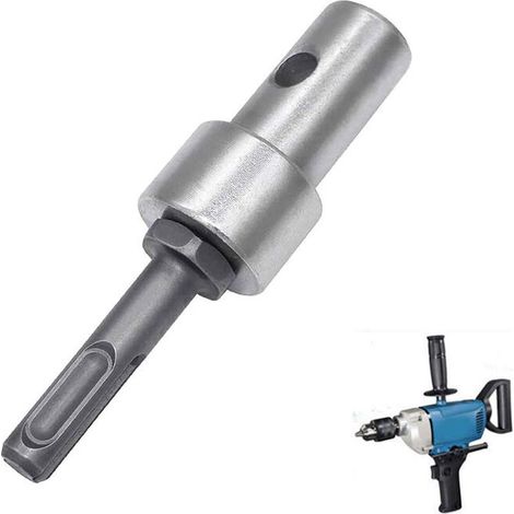 Adaptateur de perceuse tarière, adaptateur de tarière à glace sans clé, adaptateur de mandrin de perceuse 1,27 cm, tige ronde M13 x 15 mm A (1/5)