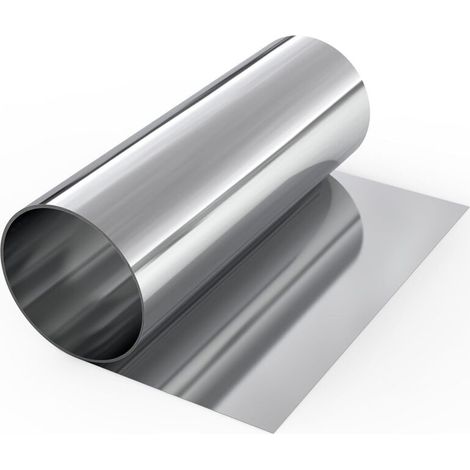 Feuille d'acier Inoxydable 304 0,2x200x1000mm, Rouleau en Acier Inoxydable pour La Réparation de Machines Industrielles, Projet Artisanal, Protection de Surface, Équipement Électronique