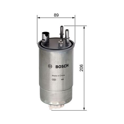 Filtre conduite de carburant - F026402049 - BOSCH (1/5)