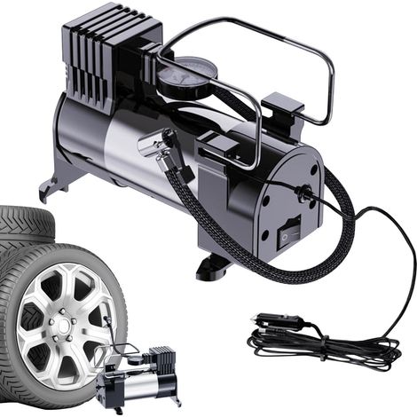Pompe À Air pour Pneus De Voiture - Pompe À Air Électrique pour Véhicules - (1/5)