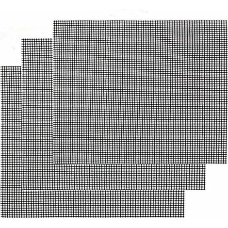 Grille Barbecue Tapis de Cuisson Antiadhésif 3 Pièces - Feuille de Cuisson Réutilisable Résistante à la Chaleur de Gril, pour Le (1/5)