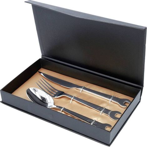 [GEBRAUCHT] B-Ware KS Tools Besteckset Set Edelstahl Silber Besteck Tafelbesteck Essbesteck 3-tlg