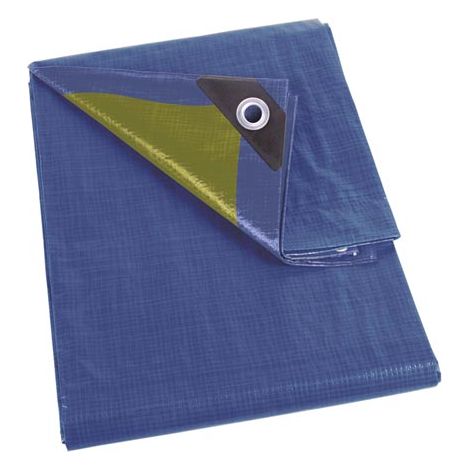 Telone di protezione - blu/khaki - per uso intensivo - 8 x 10 m