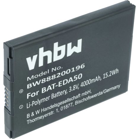 vhbw batteria compatibile con Honeywell Scanpal EDA51, EDA70, EDA71 lettore di codici a barre, POS (4000mAh, 3,8V, Li-Poly)