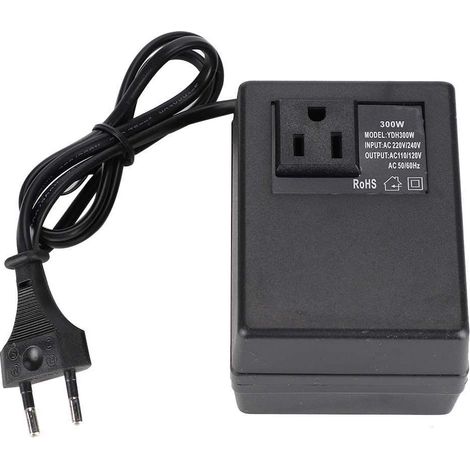 Adaptateur de Prise Convertisseur de Tension de transformateur de Puissance 300W AC 220V à 110V EU Plug(EU Plug) (1/5)