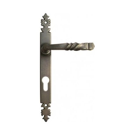 Conjunto armorique sobre placa estrecha BRIONNE Hierro patinado - Llave i - 1010222SP