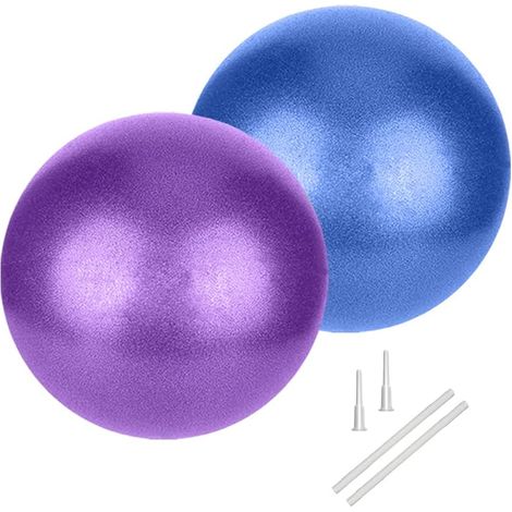 Ballon Pilates 25 cm, Balle Fitness, Ballon Paille, Petit Pilates Ball Plastique, Swiss Ball de Gym Yoga Grossesse Siege Bureau, Formation de Base (1/5)