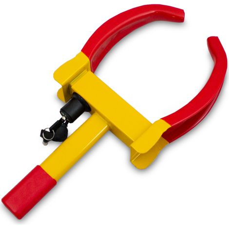 Bituxx® Rad Klammer Klaue Wegfahrsperre Anti - Diebstahl Sicherung PKW Auto Wohnmobil Anhänger