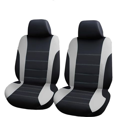 Complet Housses Siège Voiture, Siège Auto Respirant Antidérapant, Siège Accessoire Interieur Universelle Housses Sièges pour La Plupart des Voitures, Camionnettes, Monospaces(Deux Places) (1/5)