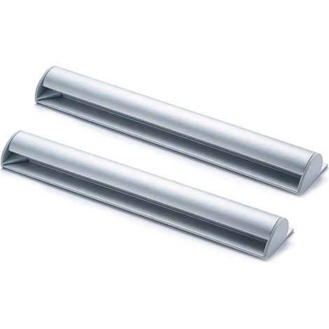 Porte Commande Fiche Bons Billets - Rail De Billetterie Mural en Aluminium Autocollant de 30cm pour Tickets de Caisse, Gestion des Commandes en Cuisine, Bar, Bureau (30cm Fente pour stylo) (1/5)