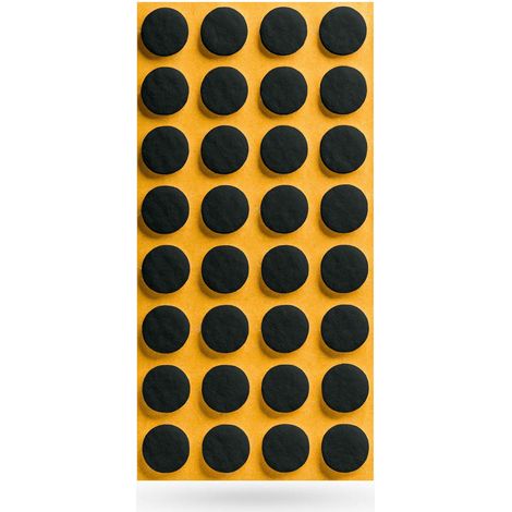 Filzgleiter Ø 17 x 3 mm selbstklebend schwarz (1/2)