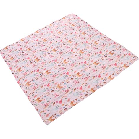 Couverture d'emmaillotage pour bébé en fibre de bambou et coton, jolis motifs, serviette de bain pour bébé, couverture d'allaitement (1/5)