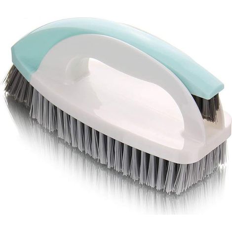 Spazzola per la pulizia, spazzola per la pulizia manuale 2 in 1, spazzola per la pulizia della cucina domestica, spazzola per la pulizia resistente con manico e setole rinforzate
