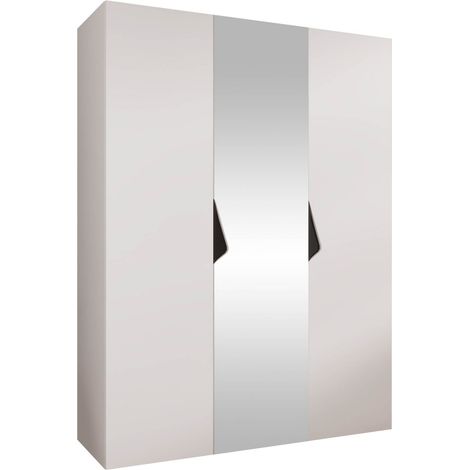 Armoire Hartford 624, Blanc, 202x150x52cm, Portes d'armoire: Avec des charnières, Nombre d'étagères: 0 (1/5)