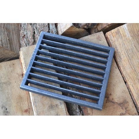 CA176 - 22 x 18 cm (Magnus GT) - Grille en fonte pour poêle, cheminée, cuisine (1/4)