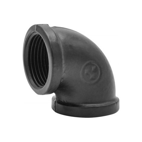Gomito a 90 gradi, MyTube, diametro 25 mm, nero opaco SANS MARQUE
