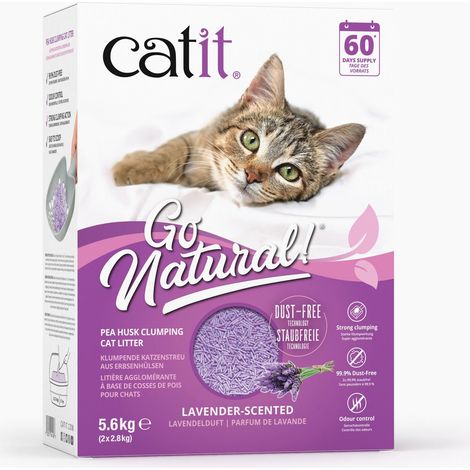 Catit Go Natural Arena Guisantes, Lavanda 14L