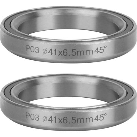 2 Pièces Jeu de Direction VTT en Acier Robustes Roulements Scellés Double 41MM P03 Accessoire Vélo Montagne (1/5)