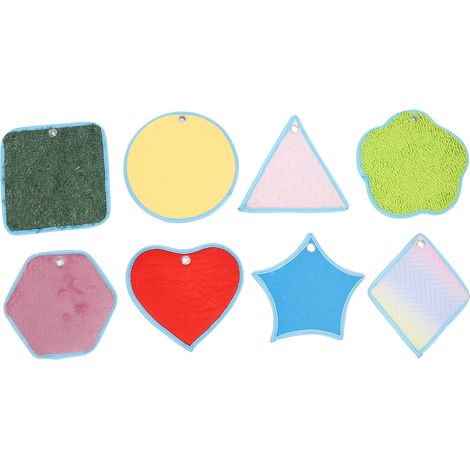 Lot de 8 tapis sensoriels pour enfants autistes, activités texturées assorties, jouets relaxants et apaisants, dalles de sol sensorielles (1/5)