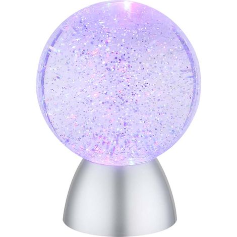Tischleuchte Nachttischlampe Beistelllampe Kunststoff LED Farbwechsler H 18 cm