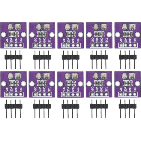 Sensore di temperatura e umidità, interfaccia I2C, alta precisione, 10 pezzi (1/2)