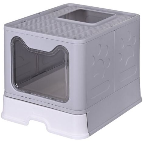 Bac à litière pour chat DIAMENTIQ Yoko - 51x41x38 cm - 1 pièce (1/5)