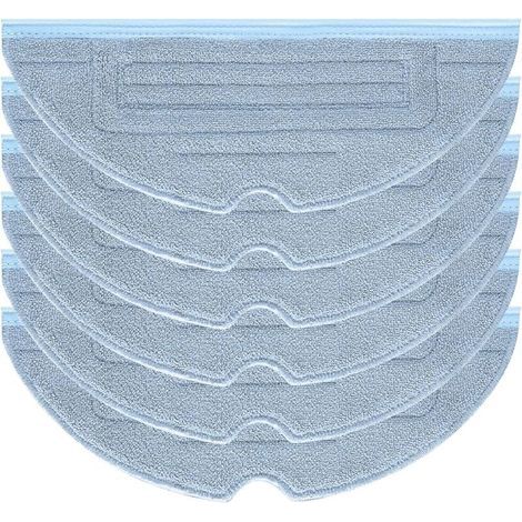 Lot de 6 serpillières pour Roborock S7 Pro Ultra S7 MaxV S7 Plus T7s – Matériau doux et absorbant – Installation rapide et facile (1/5)