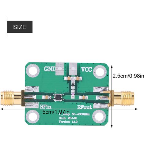 1 Stück 144-MHz-HF-Verstärker mit extrem niedrigem Rauschen (LNA), 24 dB Verstärkung, 135–175 MHz (1/5)