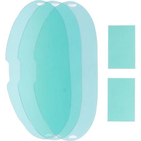 Écrans de visualisation grand format pour soudeur – Lentilles de remplacement en polycarbonate résistant à la compression, lot de 5 (1/5)